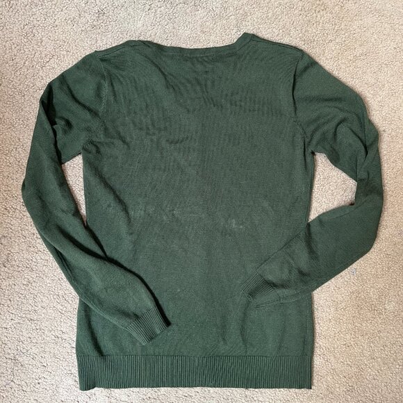 Downeast Outfitters Olive Green Button-Front Cardigan | Size M - Picture 2 of 3